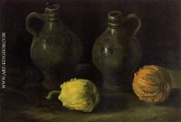 with Two Jars and Two Pumpkins