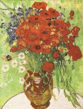 red poppies and daisies 1890