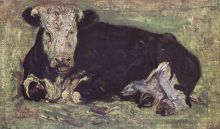 Vache allong e 1883