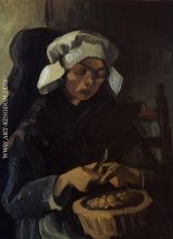 Peasant Woman Peeling Potatoes Neunen