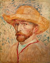 Self Portrait with Straw Hat 1