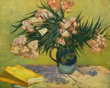 Vase with Oleanders and Books
