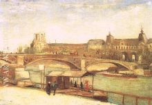 Pont du Carrousel et le Louvre 1886