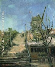 Moulin vent Montmartre 1886