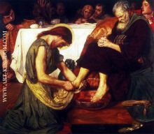 Jesus washing Peter s feet at the Last Supper