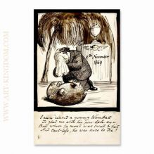 Rossetti Lamenting the Death of His Wombat
