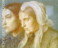 Portrait of the artist s sister Christina and mother Frances