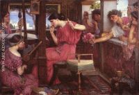 Waterhouse Penelope and the Suitors