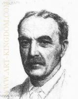 Crayon portrait of William Hale White