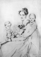 Madame Johann Gotthard Reinhold born Sophie Amalie Dorothea Wilhelmine Ritter and her two 