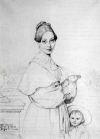 Madame Victor Baltard born Adeline Lequeux and her daughter Paule