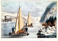 Ice Boat Race on the Hudson