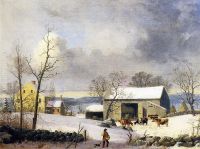 Winter in the Country Farmyard