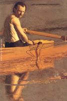 Max Schmitt in a Single Scull detail 2 