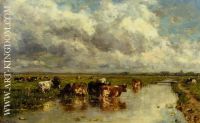 Meadow with cattle