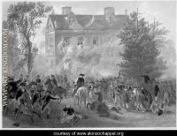 The Battle of Germantown at Chew House in 1777 c 1860