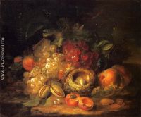 Still Life with Grapes and Peaches