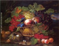 Still Life with Fruit Butterflies and Bird s Nest