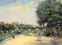 The Institute de France and the Pont des Arts Paris