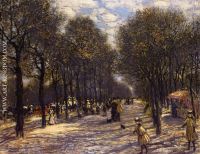 Lane of Trees on the Champs Elysees