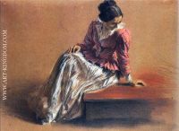 Costume Study of a Seated Woman The Artist s Sister Emilie