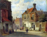 Figures In A Dutch Street