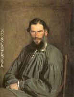 Portrait of the Writer Leo Tolstoy