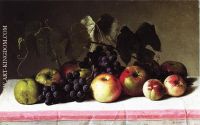 Still Life with Concord Grapes and Apples