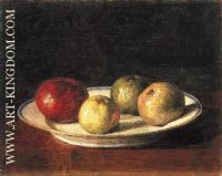A plate of apples