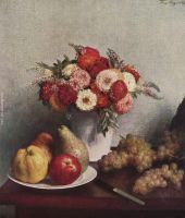 Still Life With Flowers And Fruit