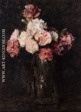 Carnations in a Champagne Glass