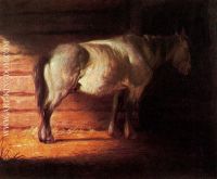 Old Field Horse Stable Scene