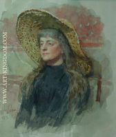 Portrait of painter Elizabeta Nikolayevna Zvantseva 