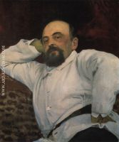 Portrait of railroad tycoon and patron of the arts Savva Ivanovich Mamontov 