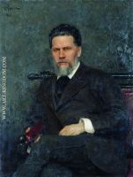 Portrait of painter Ivan Nikolayevich Kramskoi