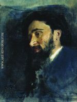 Portrait of writer Vsevolod Mikhailovich Garshin
