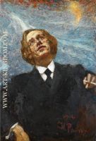 Poet futurist portrait of Vladimir Vladimirovich Mayakovsky 