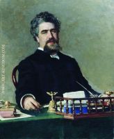 Portrait of engineer Ivan Yefgrafovich Adadurov chairman of the Ryazan Uralsk Railway Company from 1869 to 188