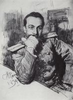 Portrait of writer Alexander Vladimirovich Zhirkevich 