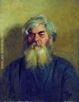 Peasant with an evil eye Portrait of I F Radov the artist s godfather