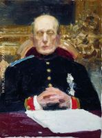 Portrait of Russian statesman and jurist Konstantin Petrovich Pobedonostsev