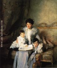 Mrs Arthur Knowles and her Two Sons