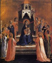 Virgin and Child Enthroned with Twelve Angels