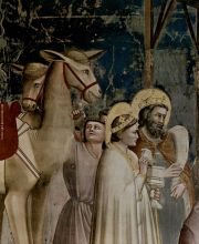 Adoration of the Child by the Three Holy Kings detail