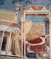 Frescoes of the life of St Francis of Assisi scene The Dream of Innocent III 