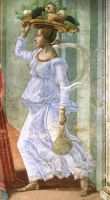 Domenico Ghirlandaio 12 Birth of St John the Baptist detail 1 