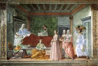 Domenico Ghirlandaio 12 Birth of St John the Baptist