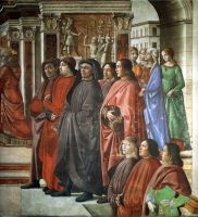 Domenico Ghirlandaio 10 The angel s announcement to zaccaria detail