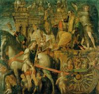 The Triumphs of Caesar IX Julius Caesar on his triumphal chariot 