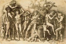 Bacchanalia with a Wine Vat 